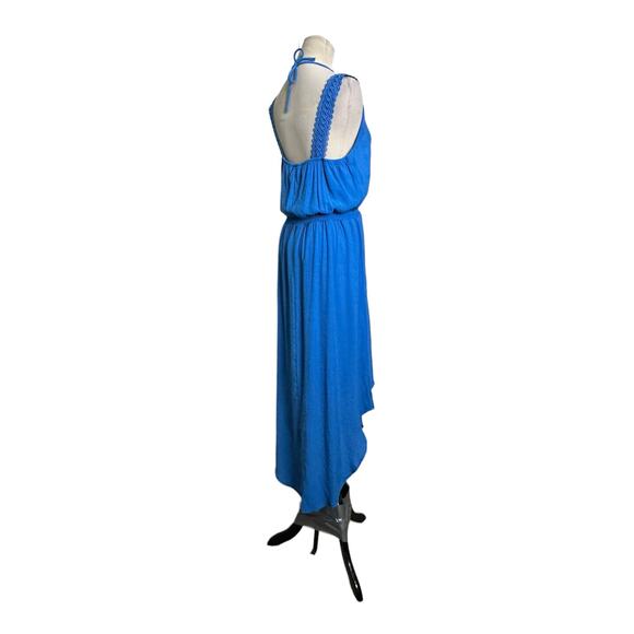NY Collections blue strap sleeves asymmetrical dress size Small - Picture 6 of 12